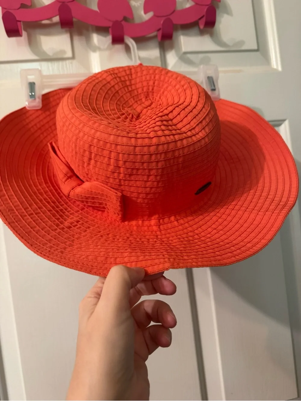 Women's Wide Brim Sun Hat - Orange